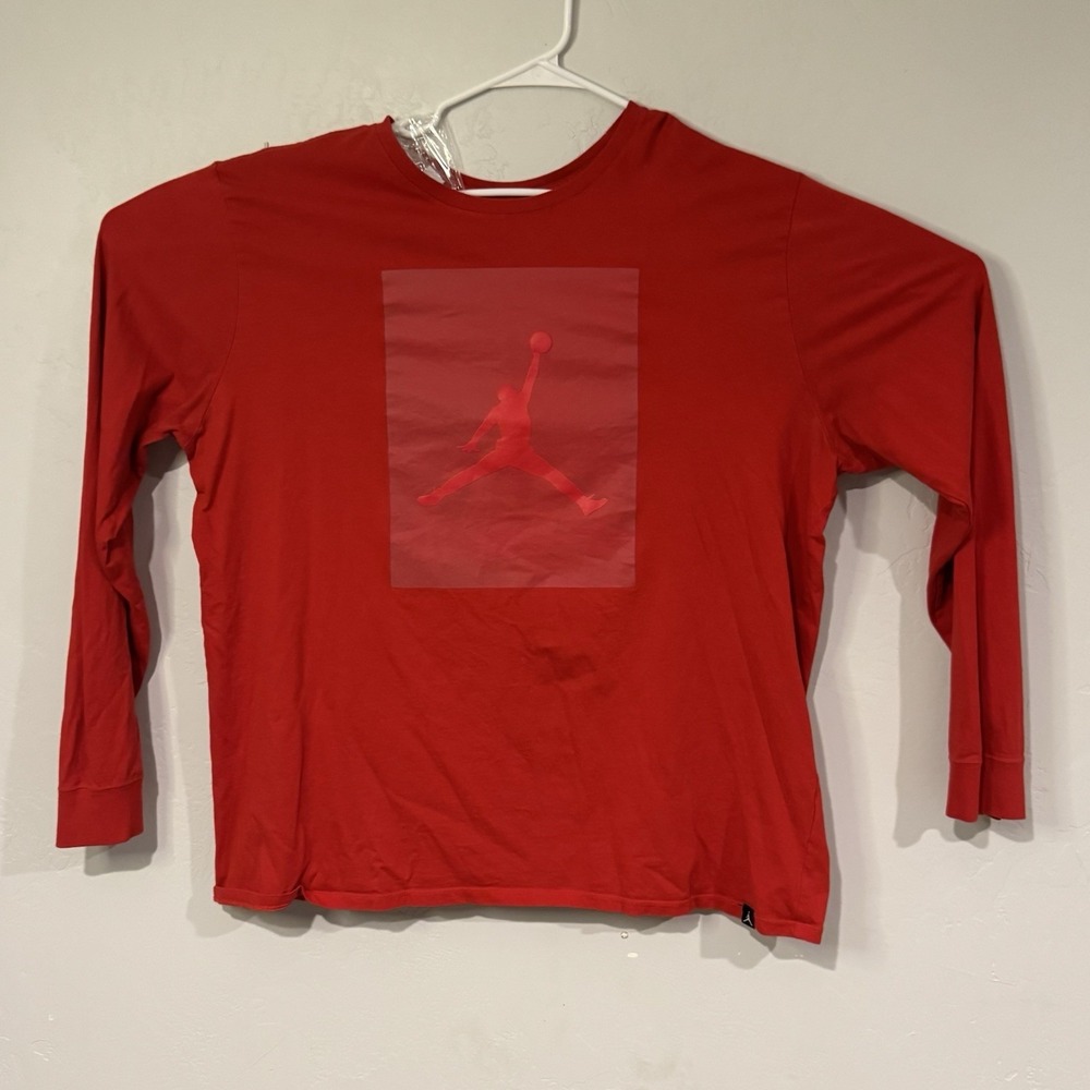 Nike Jordan P-51 Jumpman Long Sleeve T-Shirt Men's 2XL #864927 657 Cotton Nwt